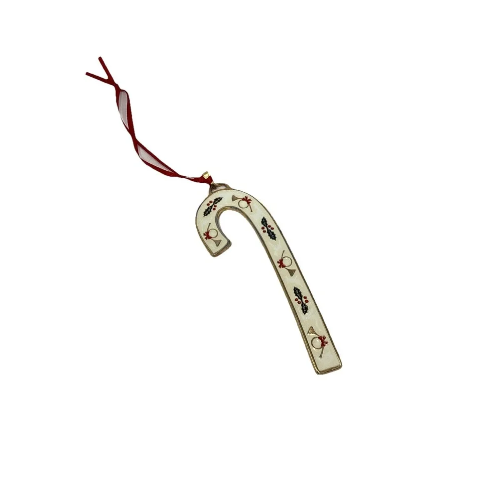 Wallace Silversmiths '97 Candy Cane Christmas Ornament 
